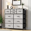 Gikpal 10 Drawers Dresser for Bedroom, Storage Drawer, Cupboards & Cabinets, Side Pockets & Hooks, Sturdy Metal Frame, Kitchen, Dinning Room - 2 of 4