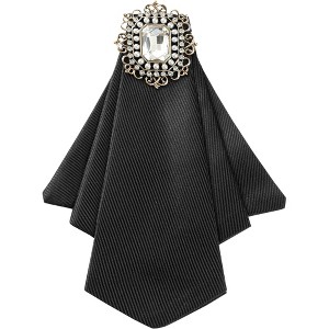 INSPIRE CHIC Women's Solid Color Square Rhinestone Brooch Neck Pin for Formal Wedding - 1 of 4