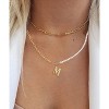 Elegant 14K Gold Plated Initial Pearl Link Chain Necklace: A Personalized and Timeless Treasure for Every Occasion. - 2 of 2