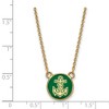 Black Bow Jewelry 14k Yellow Gold Plated Sterling Silver Alpha Sigma Tau Greek Life Necklace 18 Inch - 3 of 4