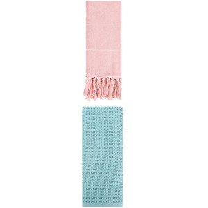 REGALWOVEN 2 Packs Cotton Soft Absorbent Tassels and Waffle Hand Towel - 1 of 4