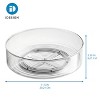 iDESIGN Fridge Binz Rotating Turntable Organizer Clear: Plastic Lazy Susan, 12" Diameter, Hand Washable Kitchen Storage - 4 of 4
