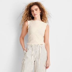 Women's Jacquard Tank Top - Future Collective - 1 of 3