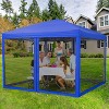 10 x 10 FT Pop Up Canopy, Party Tent with Mosquito Netting, Height Adjustable Instant Sun Shade, Portable Screen Shelter for Parties, Camping, Events - 2 of 4