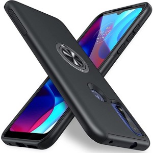 Entronix Case Compatible with Moto G Pure - 360° Circular Ring Gripstand - 1 of 4
