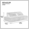 3-Seater Sofa Couch With Backrest Cushion, Pillow  Upholstered Minimalist Sofa, Multifunctional Couch - 3 of 4