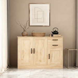 TiramisuBest Modern Wood Buffet Sideboard 43"/56" 2 Doors 2 Drawers Adjustable Shelf Entryway Dining Room Console Storage Cabinet - 1 of 4