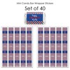 Big Dot of Happiness 4th of July - Mini Candy Bar Wrapper Stickers - Independence Day Small Favors - 40 Count - 3 of 4