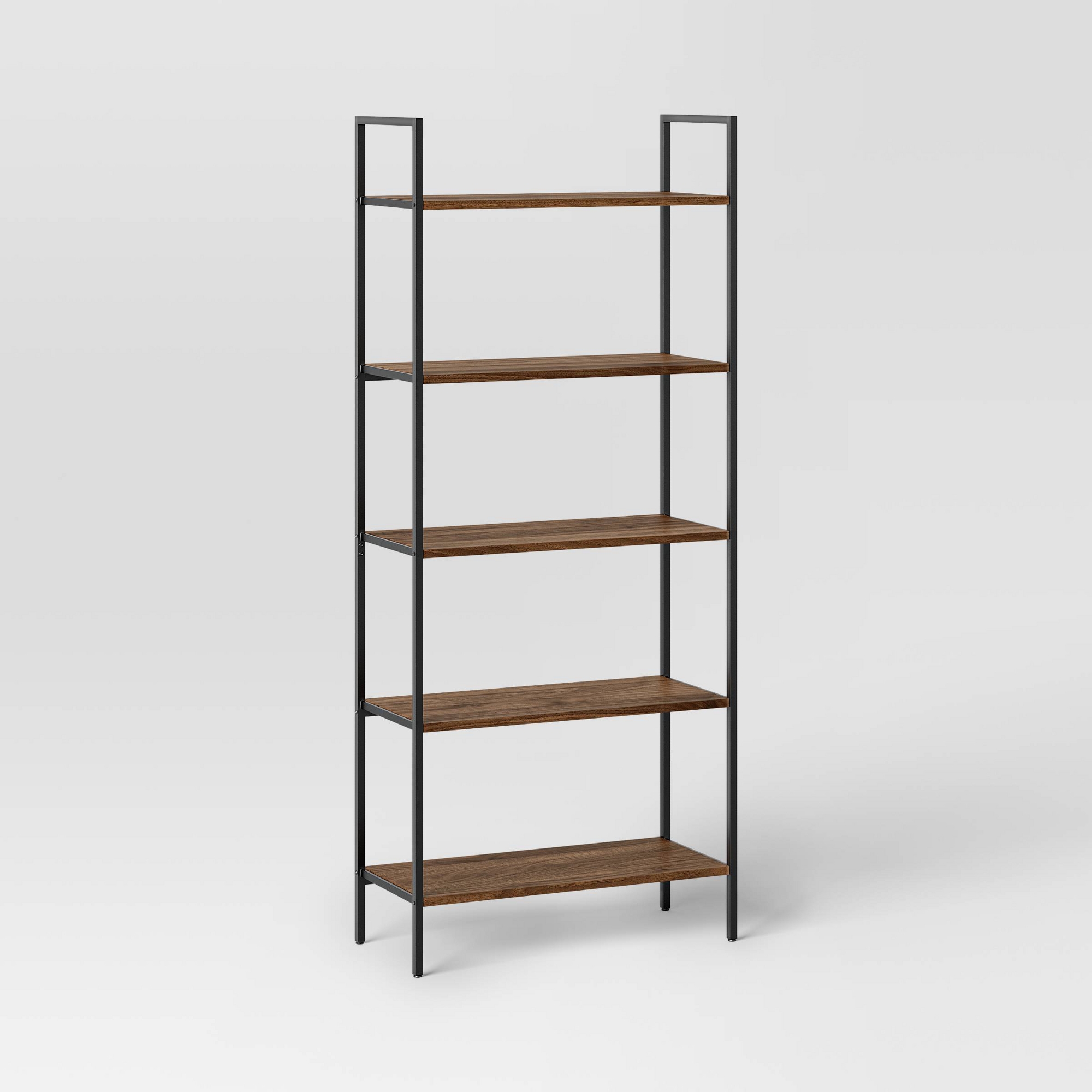 72" Loring 5 Shelf Ladder Bookshelf Walnut - Threshold™