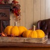 Melrose Felt Wool Pumpkin Decor (Set of 2) - 2 of 4