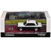 Datsun 510 "Japanese Police" Black and White "Road64" Series 1/64 Diecast Model Car by Tarmac Works - 4 of 4