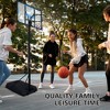 RISOKEYS Portable Basketball Hoop, Height Adjustable 4.74-10 ft, with 43 in Backboard and Wheels, for Indoor Outdoor - 3 of 4