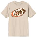 A&W Vintage Logo Women's Natural T-Shirt