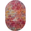 Unique Loom Trellis Frieze Geometric Trellis Indoor Woven Area Rug - 2 of 4