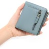 FATMOON Bifold Wallets -RFID Blocking Wallets for Men & Women PU Leather Bifold Credit Card Holder with 2 Zipper Coin Pockets,for Everyday Use - 4 of 4