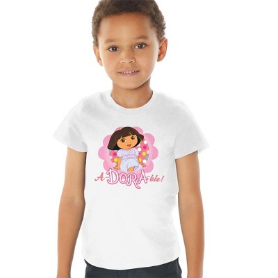 Toddler Boys' Dora the Explorer Adorable! T-Shirt White