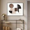 Art Remedy In Shapes and Earth Tones Modern Minimal Abstracts Framed - 2 of 4