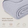 Muslin Cotton Blanket for Adults, Extra Large By Comfy Cubs - 3 of 4
