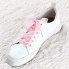 INSPIRE CHIC Sneakers Flat Snow Yarn Wide Transparent Shoe Laces 1" Width 2 Pairs - 2 of 4