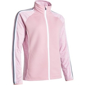 Women's Wo Turnberry 3D Stripe Fullzip Cardigan - Abacus Sportswear US - 1 of 3