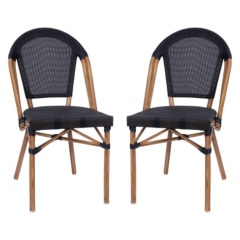 Emma And Oliver Stackable Wood Cross Back Dining Chair : Target