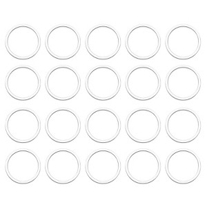 Unique Bargains DIY Craft Brass Hollow Round Jewelry Connecting O-Rings 50 Pcs - 1 of 4