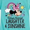 Girls' - Disney - Todays Forecast Laughter Sunshine Fitted Short Sleeve Graphic T-Shirt - 2 of 4