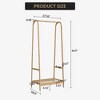 Clothing Storage Organizer,  Clothing Rack with Storage Shelf, Freestanding Garment Rack for Bedroom, Balcony,Clothes Rack - 3 of 4