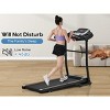 Sevobal Home Gym Equipment Folding Treadmill with Pulse Sensor Walking Jogging Machine 3 Level Incline 12 Preset Programs, Black, 55.5"*24.2"*41.5" - 4 of 4