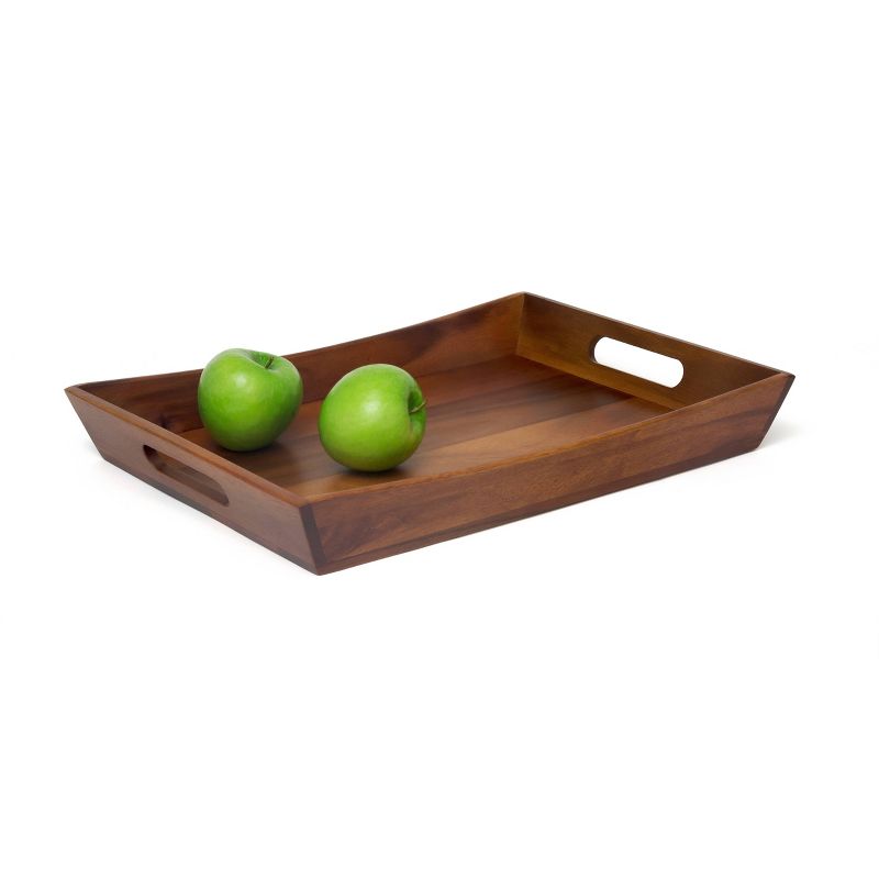 19&#34; x 14&#34; Acacia Curved Serving Tray - Lipper International, 3 of 7