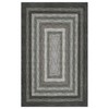 Braided Printed Pattern Rug, Soft Foldable Low Pile Non-Slip Floor Mat, Farmhouse Bordered Indoor Carpet for Living Room, Bedroom - 2 of 4