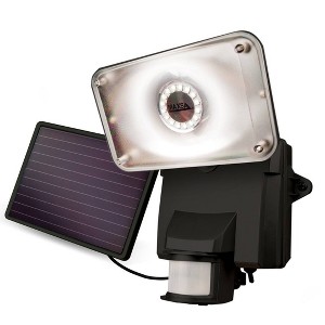 Maxsa Innovations Solar Powered Motion Activated Security Floodlight with 20 SMT LEDs Black: Outdoor Weather-Resistant Lamp - 1 of 4