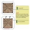 MAYEERTY Water Hyacinth Woven Bar Stools Set of 2 - with Back, Counter Height for Kitchen/Home/Office - 4 of 4