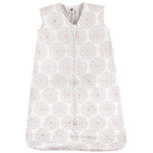 Hudson Baby Infant Girls Cotton Sleeveless Wearable Sleeping Bag, Sack, Blanket, Floral - 1 of 1