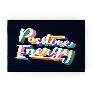 Showmemars Positive Energy typography 20" x 30" Welcome Mat - Society6 - 1 of 4