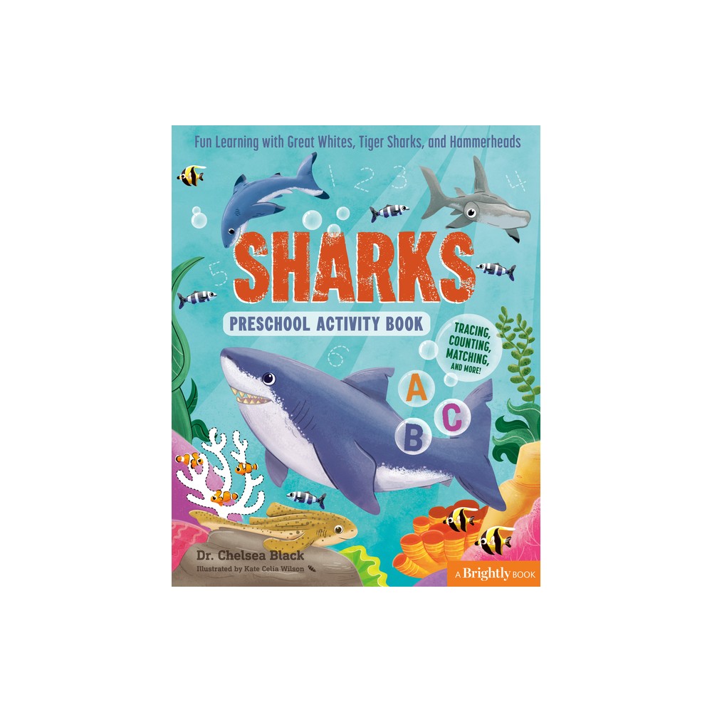 Sharks Preschool Activity Book - (Preschool Activity Books) by Chelsea Black (Paperback)