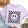 Simply Sage Market Halloween Bat Smiley Face Garment Dyed Tee - 3 of 4