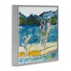 Stupell Industries Kids on Swimming Dock Abstract, 24" x 24" - 3 of 4
