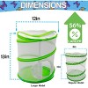 5 Star Super Deals Butterfly Growing Kit – 13" Tall Pop-Up Mesh Habitat Cage with Zipper Door, Carry Handle Insect Observation for Kids & Classrooms - 4 of 4