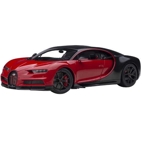 2019 Bugatti Chiron Sport Italian Red And Carbon Black 1/18 Model Car By Autoart Target