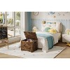 23.6" Storage Chest, Wooden Storage Bench with Safety Hinge, Easy Assembly, Large Toy Chest for Entryway Bedroom - 4 of 4