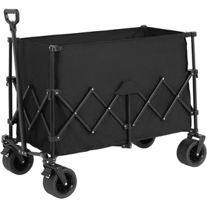 BEAFUP Collapsible Wagon 220lbs with Big All-Terrain Wheels 300L Folding Utility Cart for Camping, Beach, Gardening & Shopping - 1 of 4