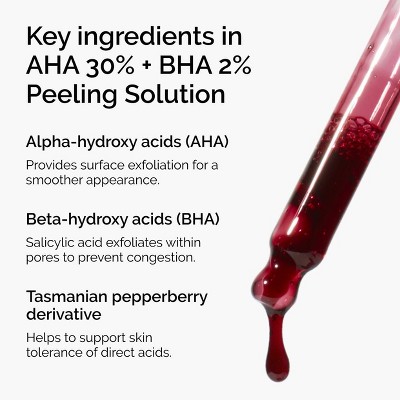 The Ordinary AHA 30% + BHA 2% Exfoliating Peeling Solution