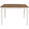 Bayberry Wood Counter Height Extension Dining Table White - Hillsdale Furniture: Farmhouse Style, 36"-54" Extendable, Seats 6-8 - 4 of 4