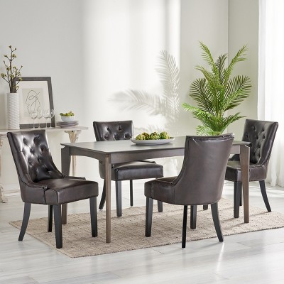 Christopher Knight Home Cheney Contemporary Tufted Upholstered Dining Chairs (Set of 4)