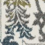 ivory/peacock blue