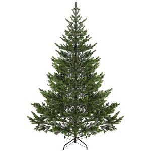 7ft Artificial Sparse Christmas Tree with Steel Stand and 2901 Tips for Home Office Holiday - 1 of 4