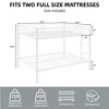 NicBex Bunk Bed,Low Profile Bunk Bed Frame with Ladder and High Guardrail,Twin Size Bed Frame for Kids Teens,No Box Spring Needed - 4 of 4