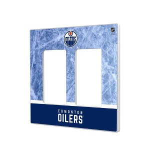 NHL Western Conference Teams Ice Wordmark Hidden-Screw Light Switch Plate for Double Rocker - 1 of 4
