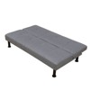 DOMETOUR Gray Linen Convertible Sofa Bed – Modern Sleeper Couch for Living Room or Guest Room - 2 of 4